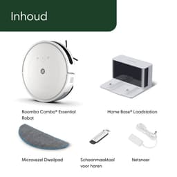iRobot Roomba Combo® Essential Robotstofzuiger met Dweilfunctie - Wit - Y0112 — thumbnail 3