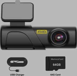 Auto Dashcam - 1440P Full HD - 130 graden kijkhoek - FHD - 64GB - USB aansluiting — thumbnail 1