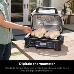 Ninja Woodfire Pro XL - 4-in-1 Elektrische Smart BBQ Grill en Smoker - Inclusief Digitale Braadthermometer - OG850EU — thumbnail 2