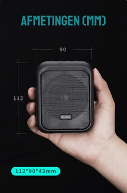SHIDU S40 Spraakversterker Draadloos - Stemversterker - Geluidversterker - Draagbare Bluetooth Luidspreker en Draadloze Headset - Oplaadbare Stemversterker voor Leraren - Reizigers - Vergaderingen - Muzikanten — thumbnail 5