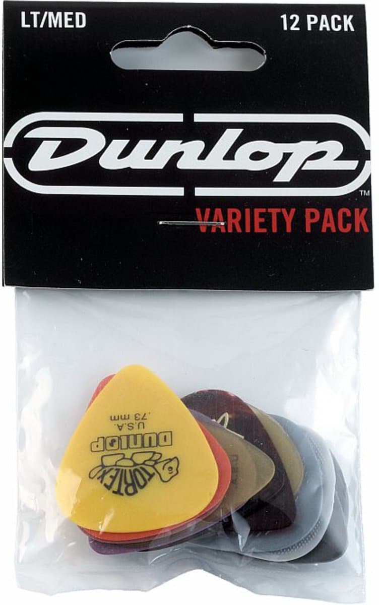 Jim Dunlop - Variety Pack Light / Medium - Plectrum - 12-pack — afbeelding 1