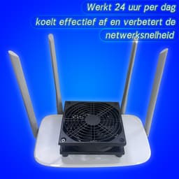 AmtSee® USB-ventilator, multi-speedbediening, met grillbescherming, behuizingsventilator, 120 mm, voor pc/tv-box/ontvanger/AV-cabine/PS4/router, met desktop — thumbnail 3