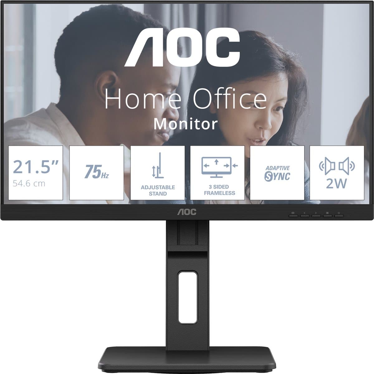 AOC E2 22E2UMF LED display 54,6 cm (21.5") 1920 x 1080 Pixels Full HD Zwart — afbeelding 1