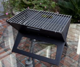 Uitklapbaar Houtskool Barbecue Basco® – Kleine Houtskool BBQ Grill Rooster – Draagbaar Rechthoek Vlees Kolen BBQ – Balkon BBQ — thumbnail 4