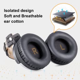 OneOdio - Pro 10 Grijs/Goud - Bedrade hoofdtelefoon - Over ear — thumbnail 3