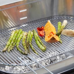 Barbecook Loewy 55 - Houtskool BBQ barbecue - Grilloppervlak 55x33cm - Incl. Windscherm, BBQ rooster en asopvangpot - RVS — thumbnail 2