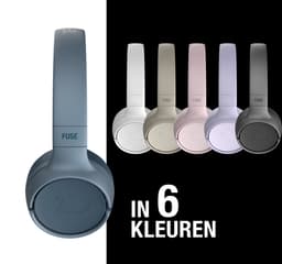 Fresh ‘n Rebel Code Fuse – Draadloze on-ear koptelefoon - Bluetooth - 30 uur Speeltijd - Blauw - Dive Blue — thumbnail 5