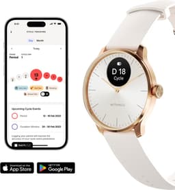 Withings ScanWatch Light - 37mm Hybride Smartwatch – Hartslagmeter, Slaaptracker, Menstruatiecyclus Tracking, Activiteitstracker, 35 Dagen Batterij, Gorilla Glass, 5 ATM Waterdicht — thumbnail 2