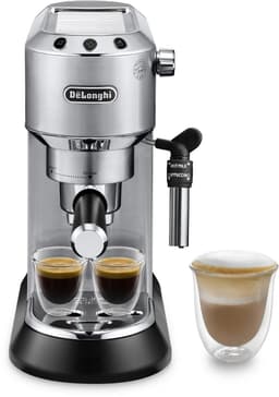 Compacte Espressomachine 15 Bar – Metalen Behuizing – Handmatige Melkopschuimer – Thermoblock – 1,1 L – Espresso Cappuccino & Latte — thumbnail 1