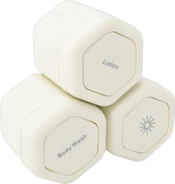 Denash 3 Stuks Magnetische Reiscontainers, 40 Ml Harde Schaal Toiletpotten met Twist-lock Deksel, Lekvrije Crèmepotten voor Lotion Shampoo Reizen (WHITE) — thumbnail 1