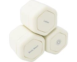 Denash 3 Stuks Magnetische Reiscontainers, 40 Ml Harde Schaal Toiletpotten met Twist-lock Deksel, Lekvrije Crèmepotten voor Lotion Shampoo Reizen (WHITE)