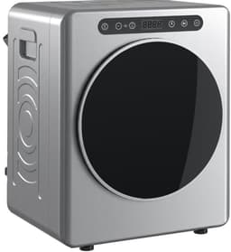 REDOM - Wasdroger - 5 kg laadvermogen - Luchtafvoer naar buiten - RVS trommel met omkeerfunctie - Timer en kinderslot - Zilver - 49 x 43 x 61 cm — thumbnail 3