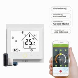 WiFi Smart Thermostaat Water/Gas Boiler Thermostaten Programmeerbare Temperatuurregelaar APP Afstandsbediening Compatibel met / 5A, GC — thumbnail 3