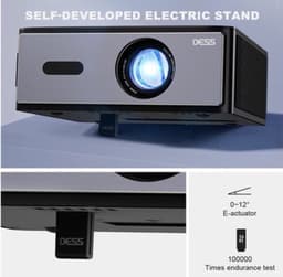 Beamer 1200 ANSI Lumen Zwart - 130W Vermogen - 1920 x 1080 Resolutie - LCD - Voor Thuisbioscoop En Presentaties — thumbnail 3