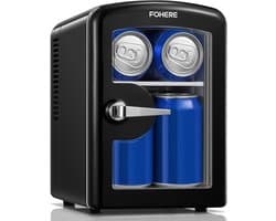 Mini Koelkast 4 Liter met Koel- en Warmhoudfunctie - 220V/12V - Voor Slaapkamer, Auto en Kantoor - Zwart