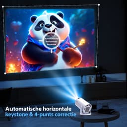 Rolu Mini Beamer – Mini Beamer 8K – Mini Projector – Android 14 – WiFi 6 - Bluetooth 5.4 - 290 ANSI - 180° Draaibaar — thumbnail 5