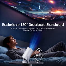Mini Beamer LED - 1280 x 720 Resolutie - 1800 ANSI Lumen - Draagbaar - Voor Huisbioscoop En Reizen — thumbnail 5