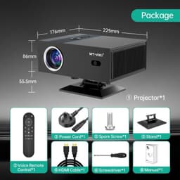 Beamerprojector 320 ANSI Lumen - Full HD 1080P Resolutie - DLP Technologie - HDMI Aansluiting - Draagbaar - Android Streaming — thumbnail 5