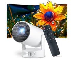 Draagbare Beamer En Mini Projector - 12000 Lumen - 1280 x 720 Resolutie - LCD - Wit - Voor Thuisbioscoop