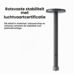 Beamer Plafondbeugel Grijs - Verstelbare Montage Voor Projectoren - Metaal - Lichtgewicht En Schokbestendig — thumbnail 5