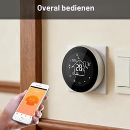 Vloerverwarming Thermostaat WiFi voor Water verwarming/Gas Boiler 3A, Slimme Kamerthermostaat Programmeerbare Compatibel met, APP & Spraakbesturing WLAN — thumbnail 4