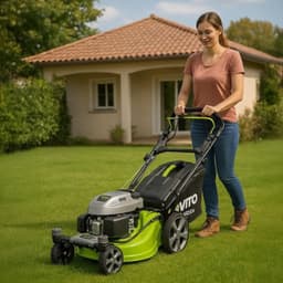 Zelfrijdende Grasmaaier Benzine - 6,5 Pk Motor - 50,8 cm Maaibreedte - 2000 m² Werkoppervlak - Thermisch - Groen — thumbnail 3