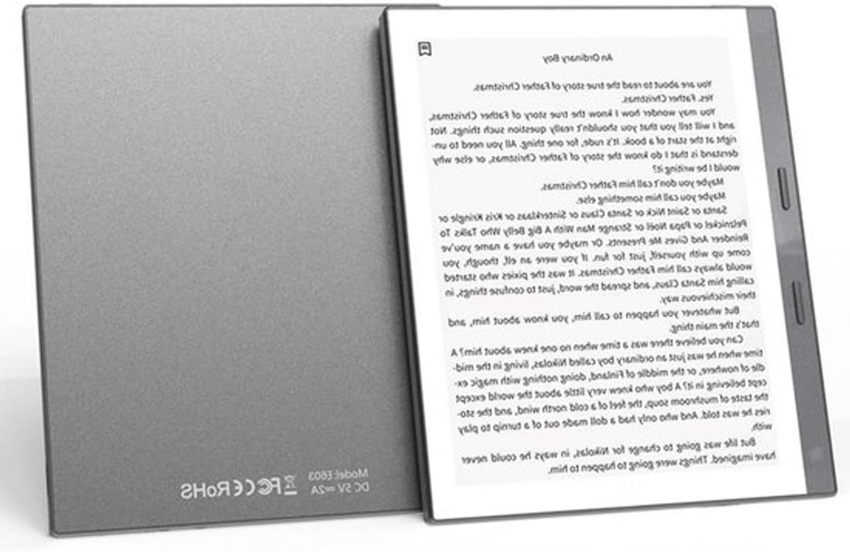 E-booklezer van 5.76 inch met HD-aanraakscherm, elektronische lezer voor Android met 1GB RAM + 32GB ROM, quadcoreprocessor, 198ppi, draagbare WiFi-e-booklezer voor kinderen, volwassenen en senioren (GRIJS) — afbeelding 1