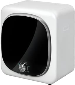TEKROA® Mini draagbare droger - 4 kg - 5 programma's, 800W, voorlader, roestvrijstalen trommel - voor thuisgebruik - wit — thumbnail 1