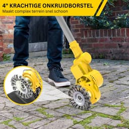 CRLYN® Grasmaaier Elektrisch - Grastrimmers met Accu - Geel — thumbnail 2
