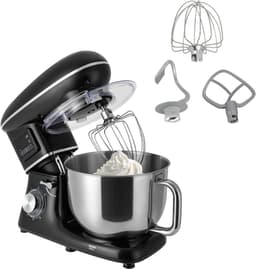 Keukenmachine - Deegmachine Mixer - Bakken En Koken - Lcd Display Timer - 6.2 Liter Kom - Zwart — thumbnail 1