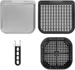 SnelShoppen - Olievrije Friteuse 10L - Heteluchtfriteuse met Kijkvenster - 1800W, 8 Programma's, Touchscreen Display, Timer 60 min, 70–200°C, Gezond K — thumbnail 3