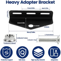 Dailygoods - Universele Trekhaak Adapter voor Grasmaaier en Aanhanger - Robuust en Duurzaam — thumbnail 3