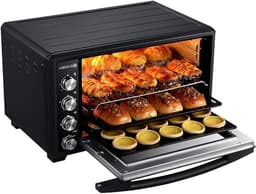 Elektrische Oven - Heteluchtoven Airfryer - Bakken Grillen - 40 Liter Inhoud - 479x433x330 mm - Zwart — thumbnail 1