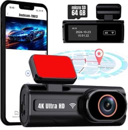 QORA® Dual Dashcam - Dashcam Voor Auto 1080p - Voor en Achter Camera – Auto Camera - G-Sensor - App Bediening – Parkeermodus - Zwart - 10cm x 4cm x 4cm; 300 g — thumbnail 1