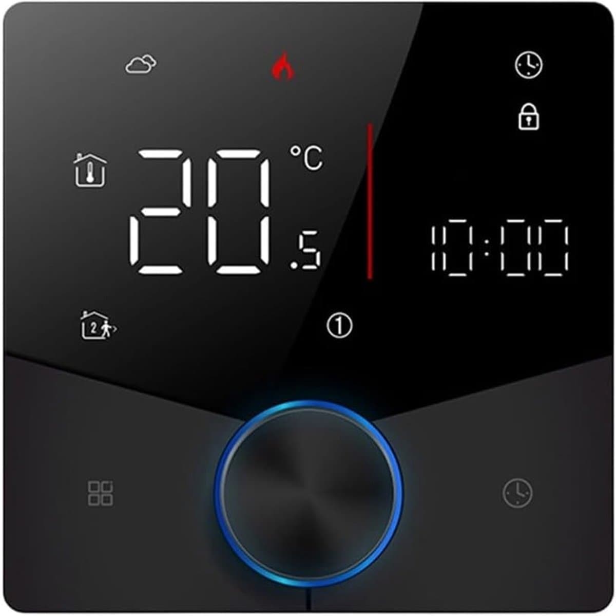 Programmeerbare Thermostaat - Slimme Regelaar - Energiebesparing Thuis - 7-daagse Programmering - 108 cm - Zwart — afbeelding 1