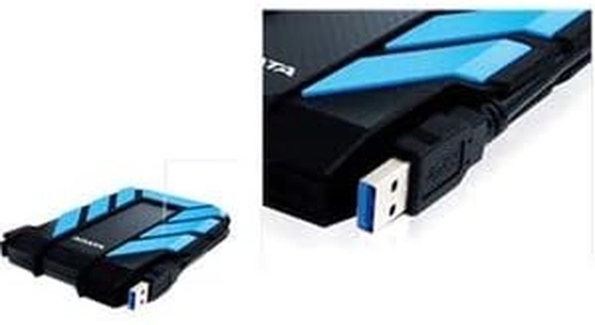 Externe Harde Schijf - Draagbare Opslag - Bestanden Opslaan - Ultra Dun - 2 TB - Blauw — afbeelding 1