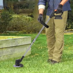 Accu-Grasmaaier – 1800W Borstelloze Motor, 1500 tpm, 15cm Snijbreedte, 2 Batterijen, Verstelbare Hoogte – Voor Thuis & Tuin — thumbnail 5
