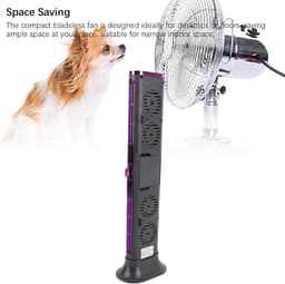 Aircooler - Mobiele Airco - ventilator - luchtkoelers met water - torenventilator stil - ventilator staand - Draagbare Tafelventilator - ventilator toren - Draagbare Airconditioner - 9×9×31.5 cm - Paars — thumbnail 5