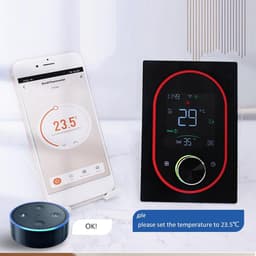 Slimme Thermostaat - Verwarming Regelaar - Energie Besparen - Programmeerbaar Schema - 5-35℃ - Zwart — thumbnail 5