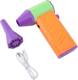 Mini Turbo Ventilator - Luchtblazer Draadloos - Snel Drogen Reinigen - 130.000 Tpm Snelheid - 52 M/S - Oranje — thumbnail 2