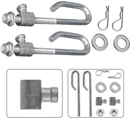 Dailygoods- Deck Lift Hanger Rod kit - Vervangt onderdeelnummers GX24864/GX21718 - Compatibel met E-serie en D-serie - Hoge kwaliteit - Voor diverse modellen - Inclusief bevestigingsmaterialen - Hefframe — thumbnail 5