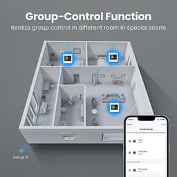 Slimme Thermostaat - Wifi Regelaar - Energie Besparen - App Bediening - 86 x 86 cm - Zwart — thumbnail 3