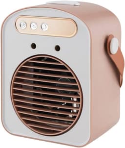 Geluidsarme Mobiele Airco en Luchtkoeler - Mini Airco Draagbare Ventilator met Waternevel - Tafelventilator voor Kantoor en Slaapkamer - 500ml & 1300mAh — thumbnail 1