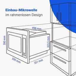 Oven met Grill - Magnetron Oven - Snel Eten - Digitale Bediening - 25 Liter - Mat Zwart — thumbnail 5