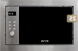 Geïntegreerde Magnetron - Inbouw Magnetron - Keuken Gemak - Met Grillfunctie - 25 Liter - Roestvrij Staal — thumbnail 1
