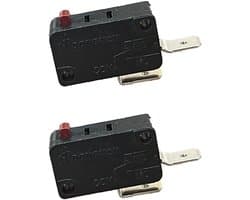 SnelShoppen - KW3A Magnetron Deurschakelaar, 16A 125/250V, Powerless Open, Vervangonderdeel voor Magnetron, 2 Stuks