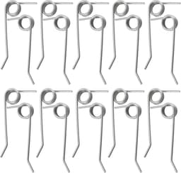 SnelShoppen - 10 Paar Sterke Rvs Veer voor Elektrische Verticuteermachine, Compatibel met Wolf-Garten VS 302 E VA 303 E, 10x Rechts 10x Links, Tuinacc — thumbnail 1