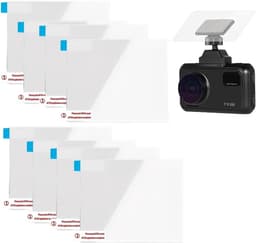 SnelShoppen - Pack van 8 Auto Camera Accessoires, Antistatische Film voor Duidelijk Zicht op Voorruit, Dashcam Stickers, Duidelijke Statistische Stick — thumbnail 1