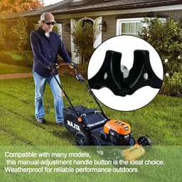SnelShoppen - Set van 4 Universele Grasmaaier Handvatten met Vleugnuts en Schroeven, Ergonomische en Robuuste Tuinaccessoires voor Makkelijk Vervangen — thumbnail 3