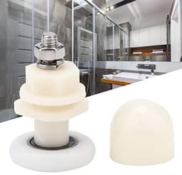 8-delige Kunststof Schuifdeurwiel, Schuifdeurrollen vervanging voor Badkamer Glazen Deur met Eenvoudige Installatie (25mm) — thumbnail 4